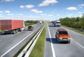 Visualisation of A8 dual carriageway
