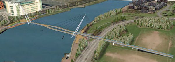 Lagan Footbridge
                          Option 10
