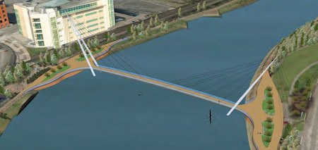 Lagan Footbridge
                          Option 3A