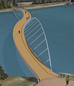 Lagan Footbridge
                          Option 6