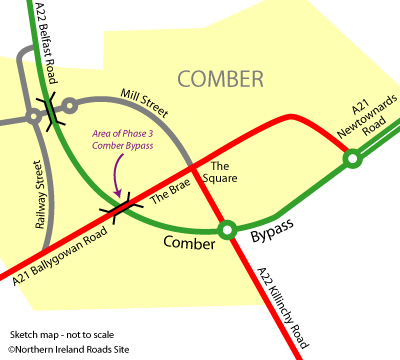 Comber Bypass Map