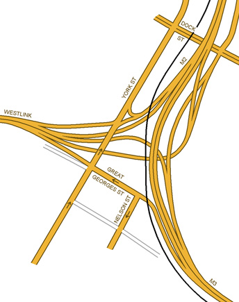 Possible design of M2 M3 Westlink