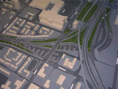 Model of York Street junction, Belfast
