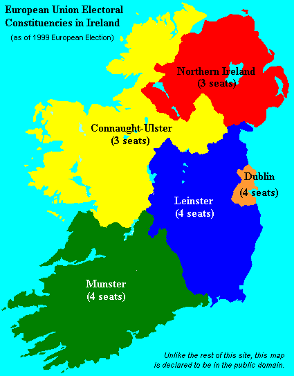 European Union Constituencies, Map 