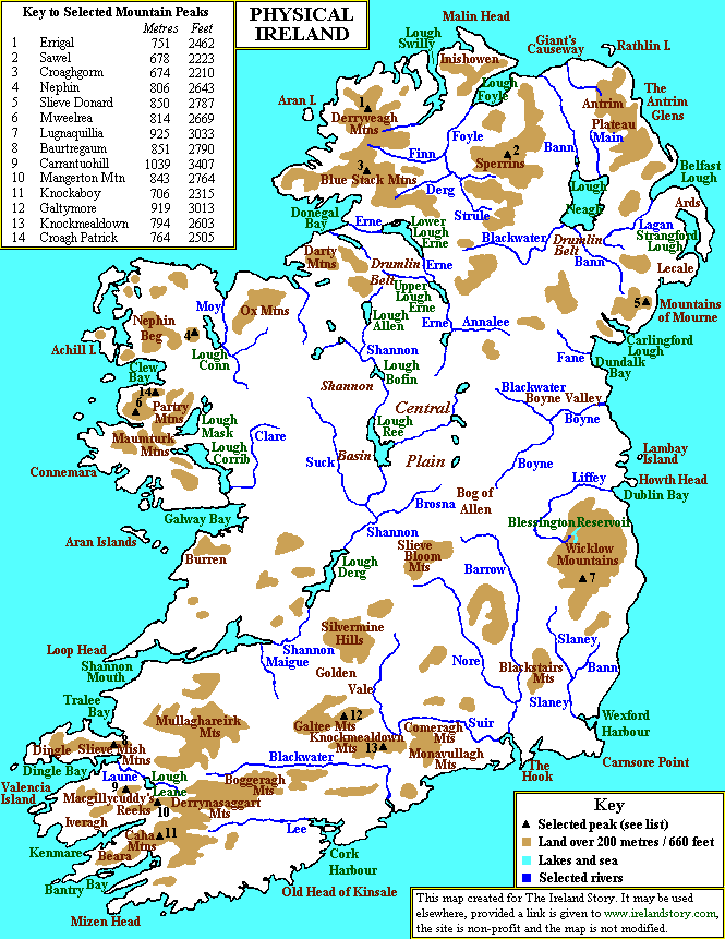 map of ireland with counties in irish. map of Ireland