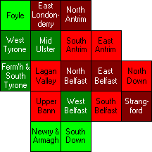 Stylised 2001 Electoral map of Northern Ireland [5kB]